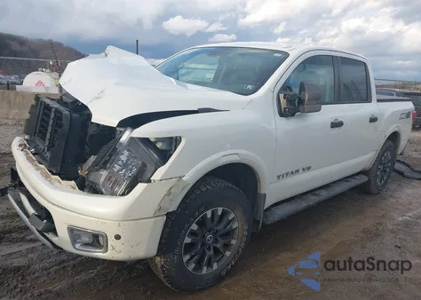 2019 Nissan Titan Sv/Platinum/Pro-4X/Platinum Reserve from USA, damaged, VIN 1N6AA1E52KN524992